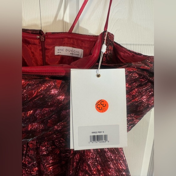 Mac Duggal 68622 - A-Line Bow Cocktail Dress NWT - Picture 6 of 8